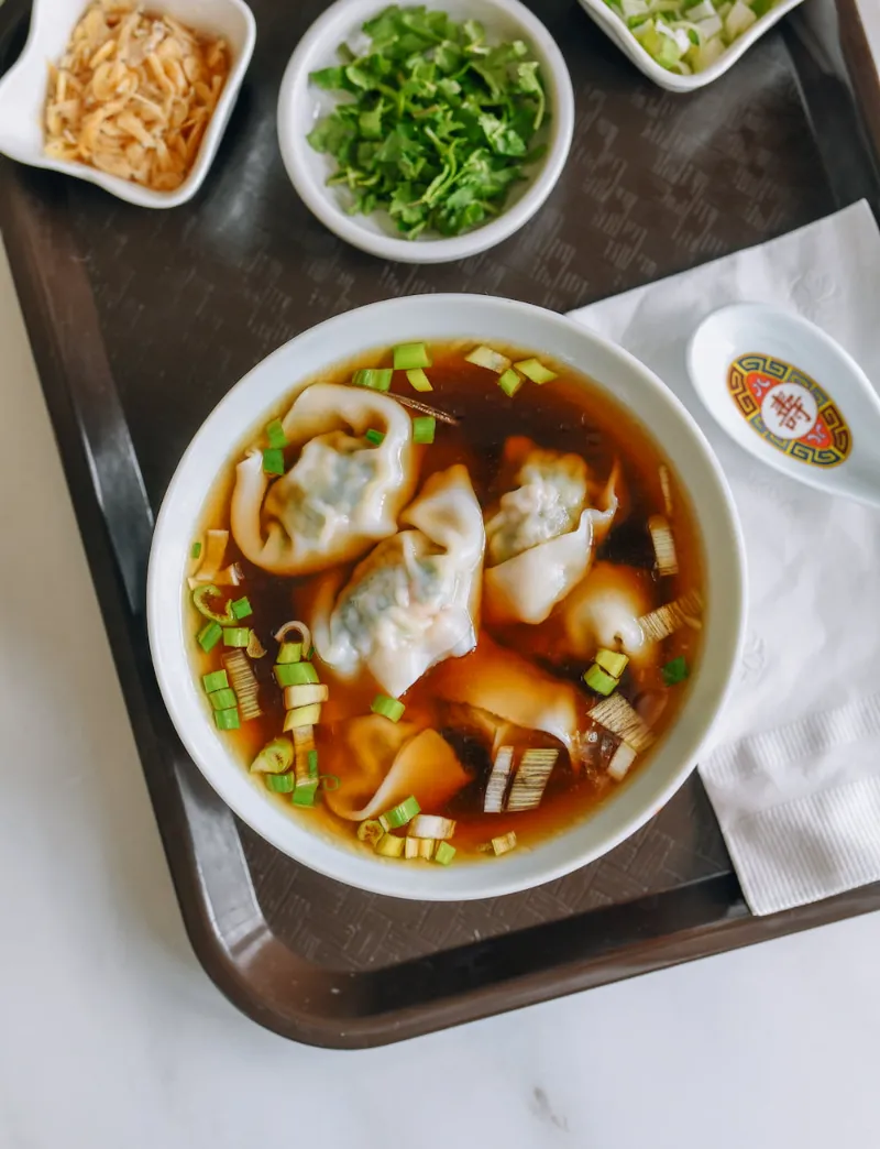 Wonton soup. Photo credit: The Woks of Life